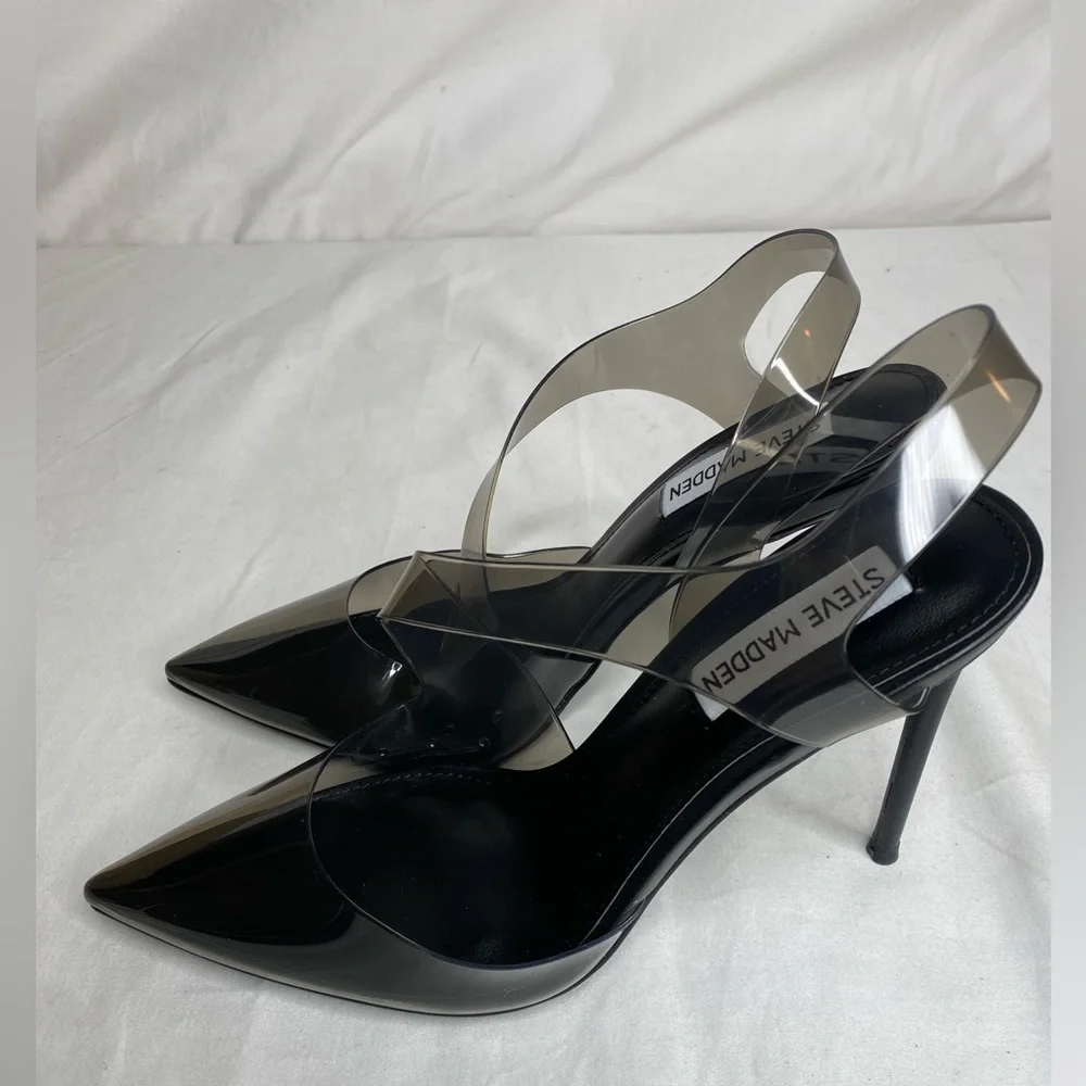 Steve Madden Women's Vienne Black Heeled Sandal New With Box - Picture 8 of 11